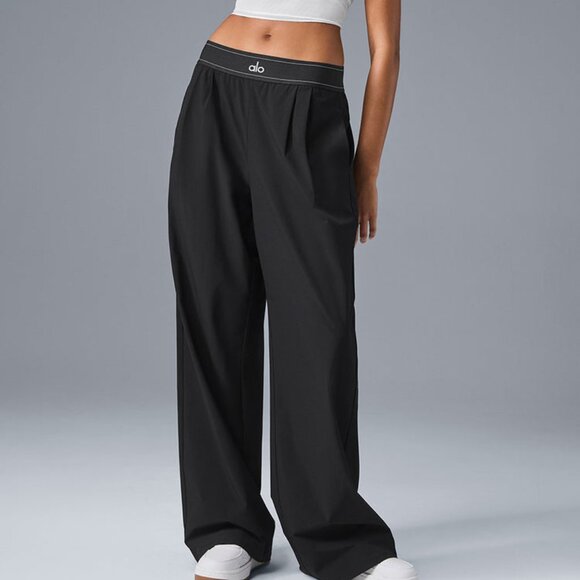 ALO Yoga Women's Black Suit Up Trouser (Regular) ✨✨ - Picture 2 of 5